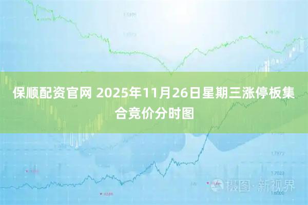 保顺配资官网 2025年11月26日星期三涨停板集合竞价分时图